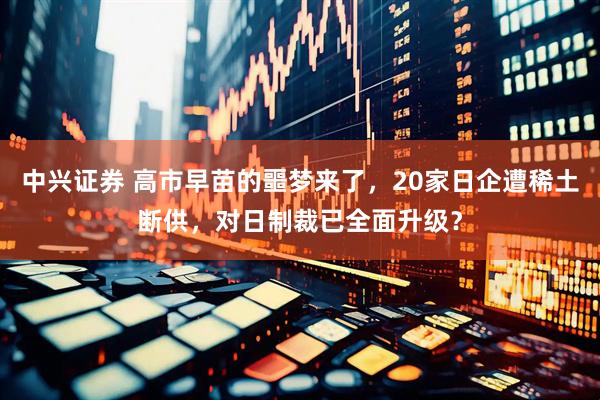 中兴证券 高市早苗的噩梦来了，20家日企遭稀土断供，对日制裁已全面升级？